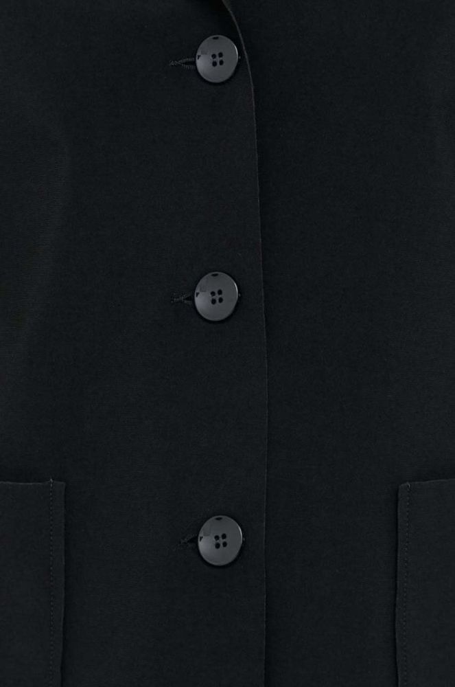 Піджак Max Mara Leisure колір чорний однобортний однотонна фото 6