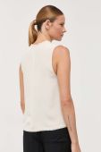 Безрукавка By Malene Birger колір бежевий однобортний