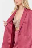 Піджак MAX&Co. колір бордовий однобортний однотонна