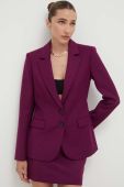 Піджак Patrizia Pepe колір фіолетовий однобортний однотонна (3383481)