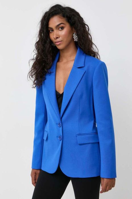 Піджак Patrizia Pepe однобортний однотонна колір блакитний