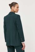 Піджак Ivy Oak колір зелений двобортний однотонний