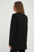 Піджак Gestuz Caisa колір чорний двобортний однотонний