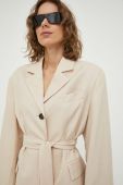 Піджак Lovechild колір бежевий однобортний однотонна