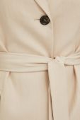 Піджак Lovechild колір бежевий однобортний однотонна