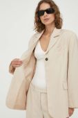 Піджак Lovechild колір бежевий однобортний однотонна