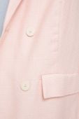 Бавовняний піджак Stine Goya колір рожевий однобортний однотонна