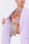 Піджак Twinset колір фіолетовий однобортний однотонна