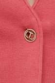 Піджак Twinset колір рожевий легкий