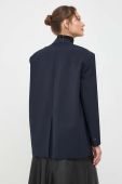 Піджак з домішкою вовни Weekend Max Mara x Kate Phelan колір синій однобортний однотонний