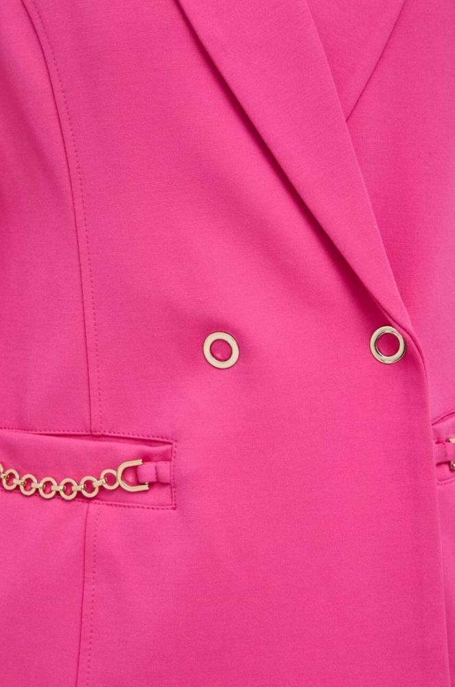 Піджак Guess колір рожевий двобортний однотонна фото 5