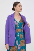 Піджак United Colors of Benetton колір фіолетовий однобортний однотонна