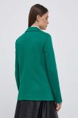 Піджак United Colors of Benetton колір зелений однобортний однотонна (3466616)