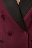 Піджак з домішкою вовни BOSS колір бордовий двобортний однотонна