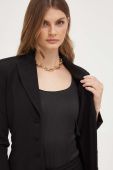 Піджак Pinko колір чорний однобортний однотонна (3454424)