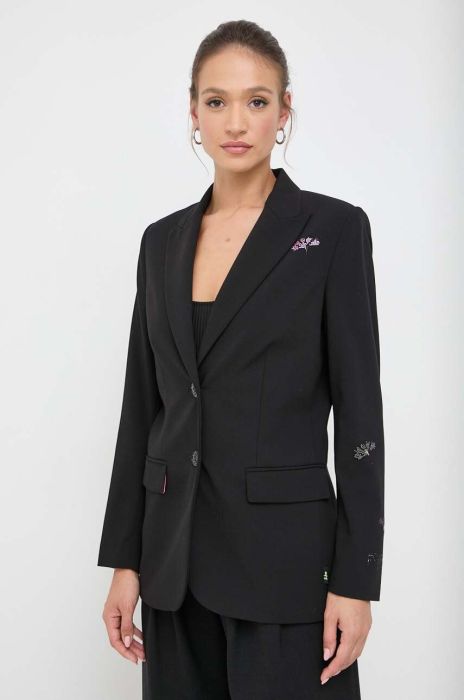 Піджак Twinset колір чорний однобортний