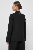 Піджак з домішкою вовни Twinset колір чорний двобортний однотонна (3621933)