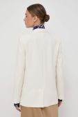 Піджак Twinset колір бежевий однобортний однотонна (3588571)