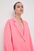 Піджак MAX&Co. x Anna Dello Russo колір рожевий oversize однотонний