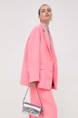 Піджак MAX&Co. x Anna Dello Russo колір рожевий oversize однотонний