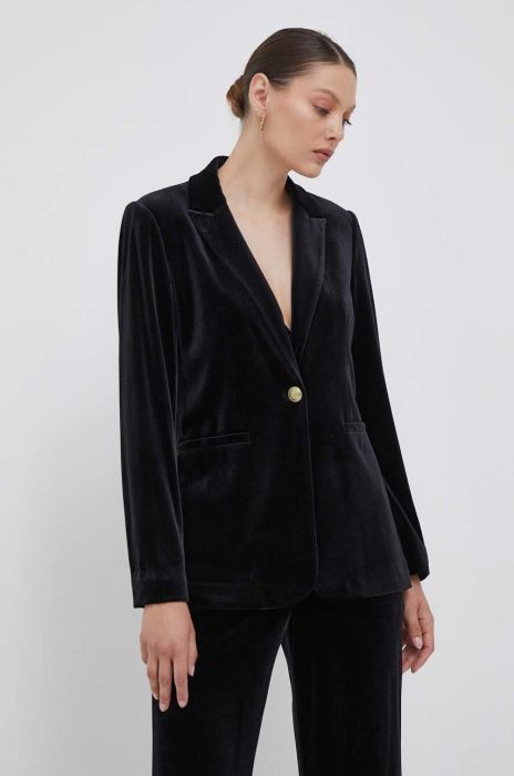 Піджак Joop! колір чорний однобортний однотонна