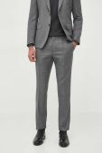 Костюм BOSS чоловічий колір сірий візерунок