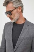 Костюм BOSS чоловічий колір сірий візерунок