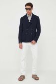 Вовняний піджак BOSS колір синій