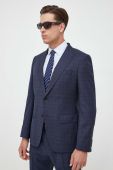 Вовняний костюм BOSS колір синій візерунок (3434354)