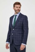 Вовняний костюм BOSS колір синій візерунок (3605827)
