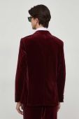 Піджак BOSS чоловіча колір бордовий