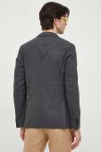 Піджак з домішкою вовни BOSS колір сірий (3481852)