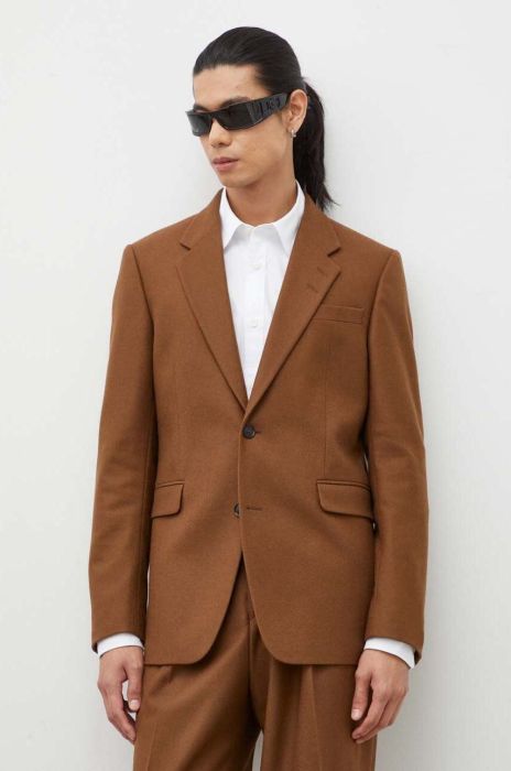 Вовняний піджак Tiger Of Sweden колір коричневий