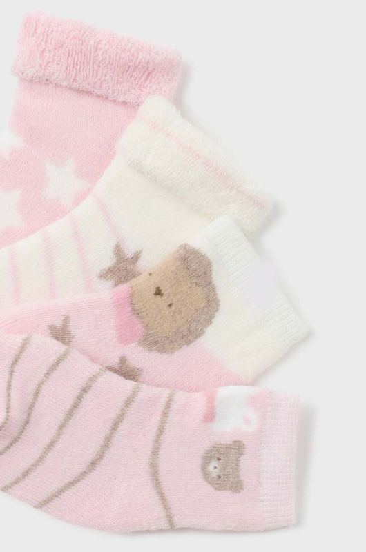 Шкарпетки для немовлят Mayoral Newborn 4-pack колір рожевий (3415726) фото 2