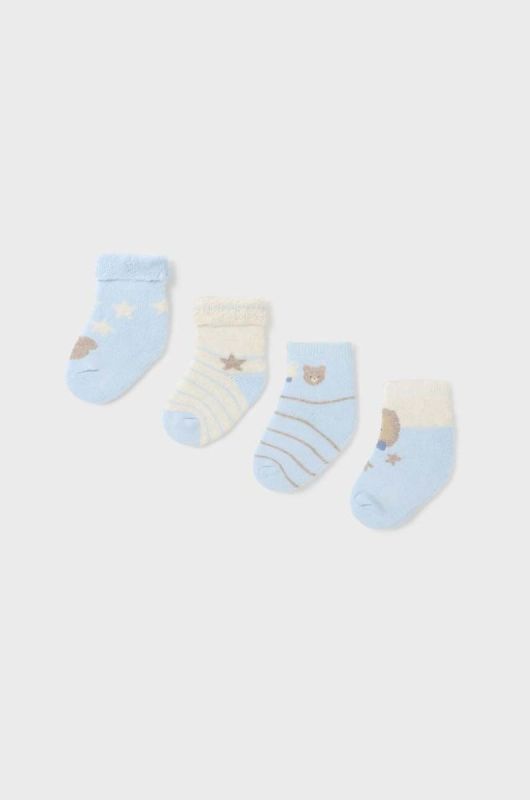 Шкарпетки для немовлят Mayoral Newborn 4-pack колір блакитний (3415700)