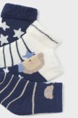 Шкарпетки для немовлят Mayoral Newborn 4-pack колір синій (3415731)