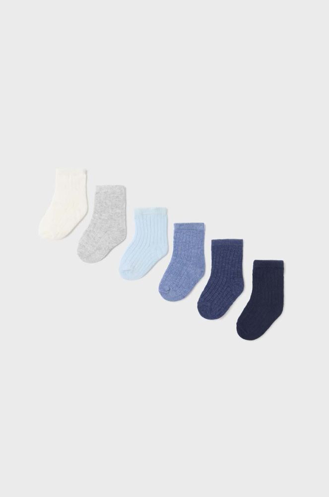 Шкарпетки для немовлят Mayoral Newborn 6-pack колір блакитний (3429728)