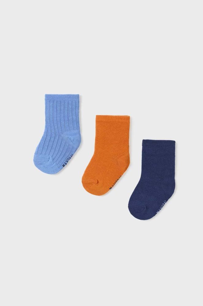 Дитячі шкарпетки Mayoral 3-pack колір помаранчевий (3424950)