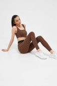 Легінси Guess жіночі колір коричневий візерунок (3327938)