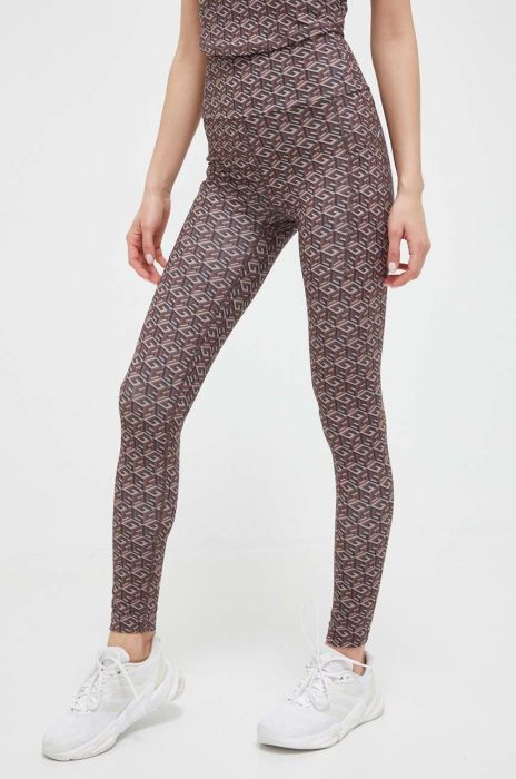Легінси Guess жіночі колір коричневий візерунок (3327971)
