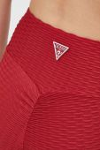 Легінси Guess жіночі колір червоний однотонні