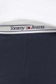 Штани Tommy Jeans жіночі колір синій кльош висока посадка