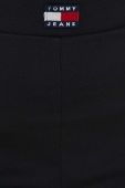 Легінси Tommy Jeans жіночі колір чорний однотонні (3284190)