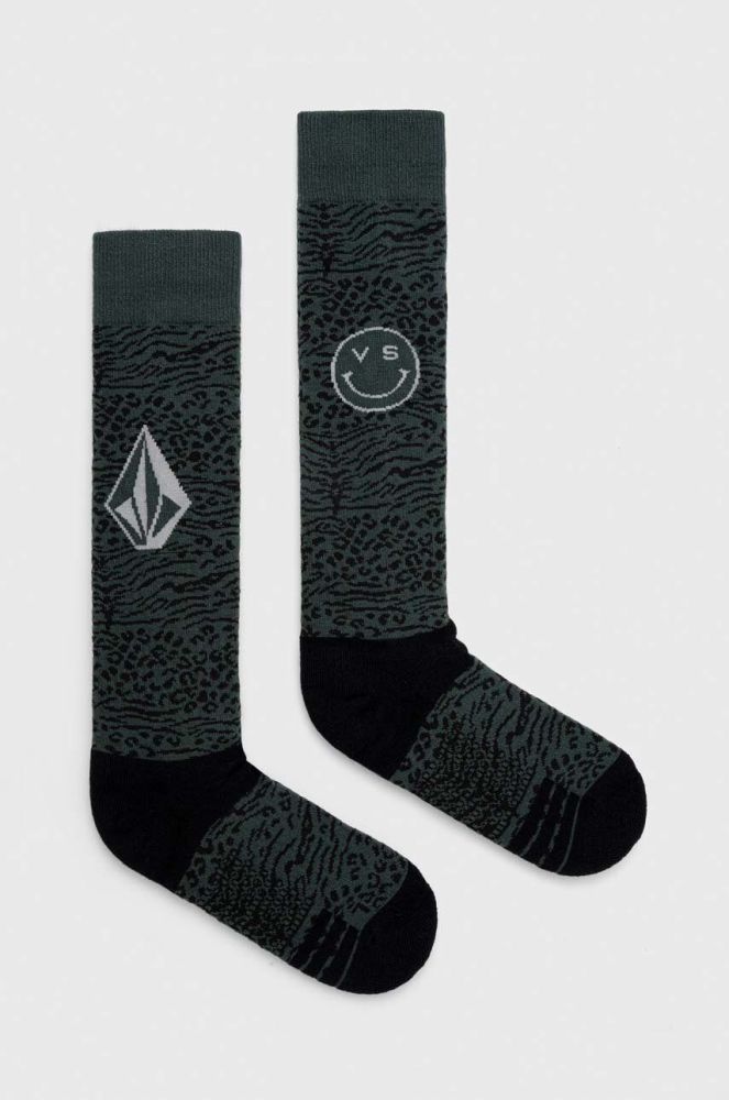Шкарпетки Volcom колір зелений (3686416)