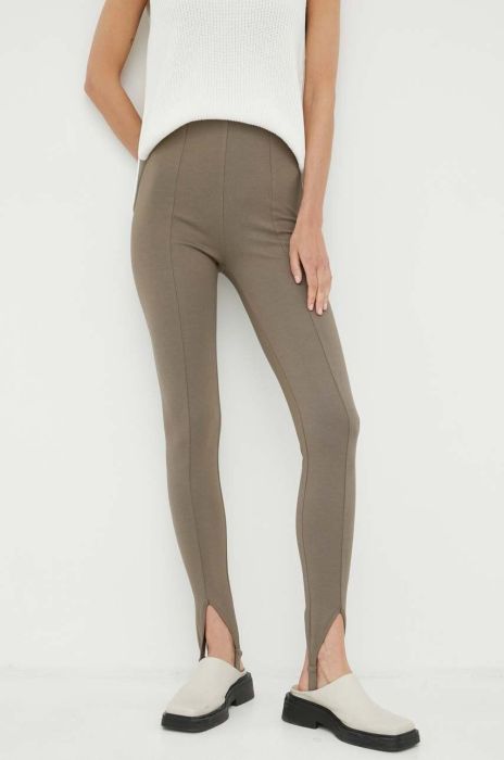 Легінси Remain жіночі колір зелений однотонні