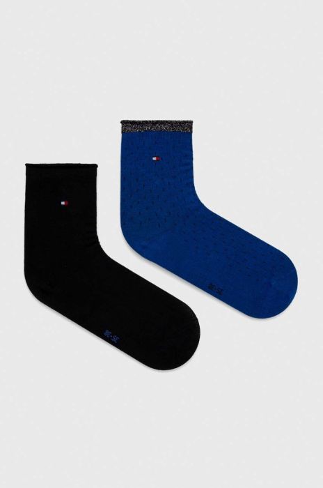 Шкарпетки Tommy Hilfiger 2-pack жіночі колір блакитний (3641423)