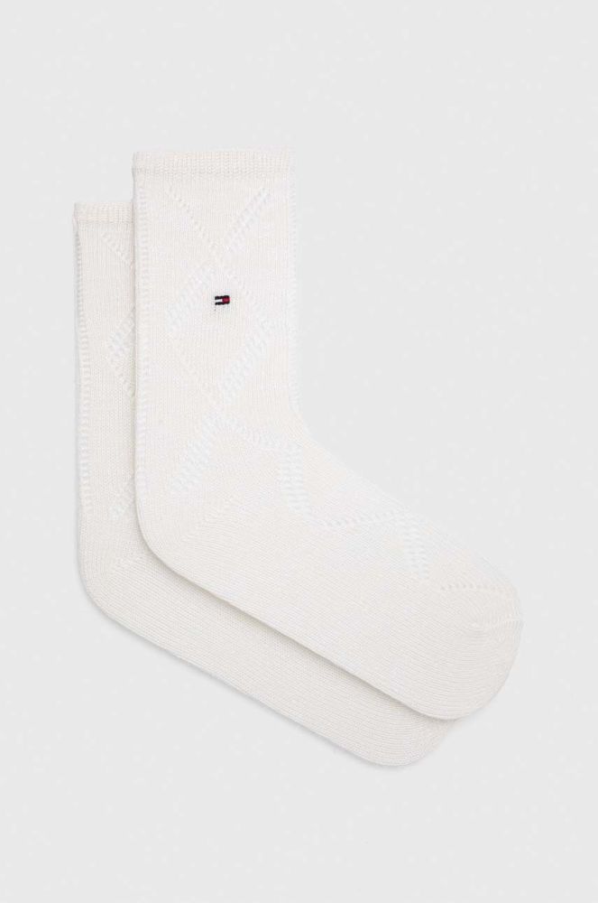 Шкарпетки Tommy Hilfiger жіночі колір білий (3641498)