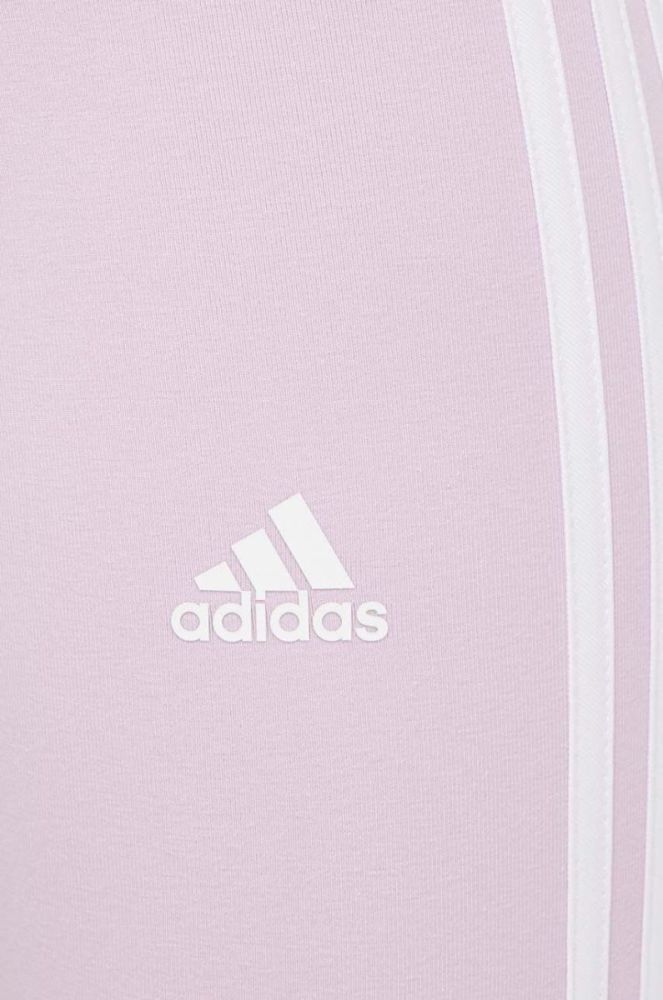 Легінси adidas жіночі колір рожевий візерунок фото 4