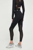 Легінси для тренувань adidas Performance Techfit колір чорний з принтом