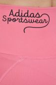 Легінси adidas жіночі колір рожевий з принтом